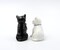 The Purr-fect Couple: Ceramic Valentine's Day Cats Salt And Pepper Shakers, Home Décor, Gift for Her or Mom, Kitchen Décor, Cat Lovers Gift